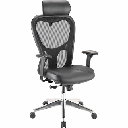 Lorell Elevate Mesh High-Back Executive Office Chair, Black LLR85035